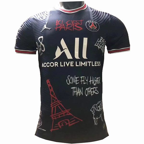 Jordan X paris saint germain special version soccer jersey replica men's sportswear navy football shirt 2022-2023